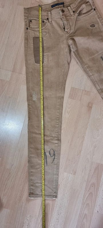 Immagine di BNWT Ralph Lauren Women's Size W26" L30" Beige Skinny Fit Ranger Wash Jeans 4
